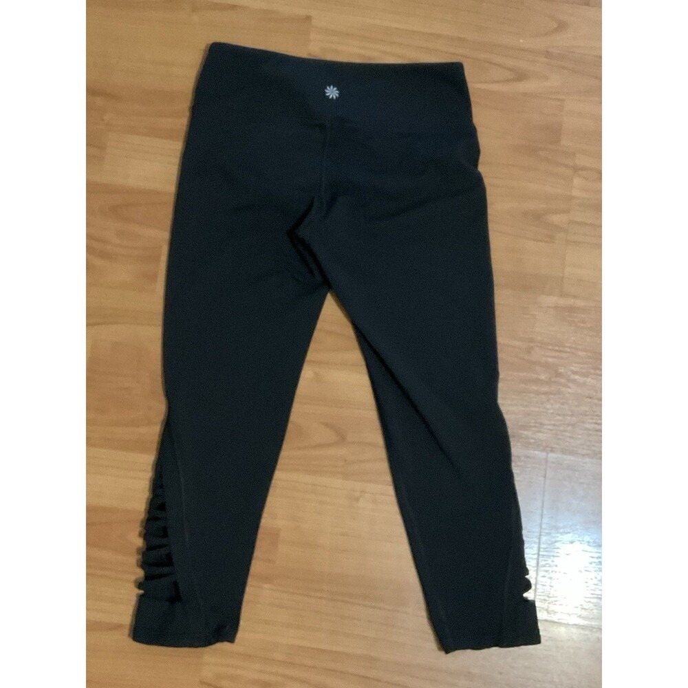 ATHLETA Black Quest Criss Cross Chaturanga Capri Tights US S‎ - Picture 6 of 8